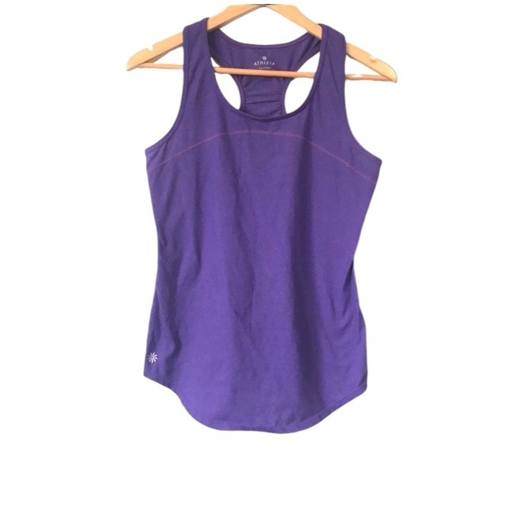 Athleta active purple racerback tank top size Small